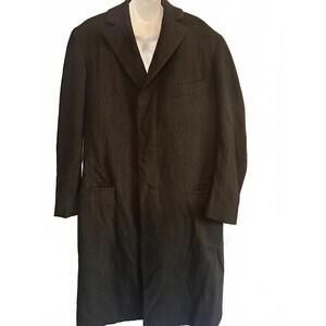 Vintage Brooks Brothers “346” Men’s Black Wool Coat L “43”